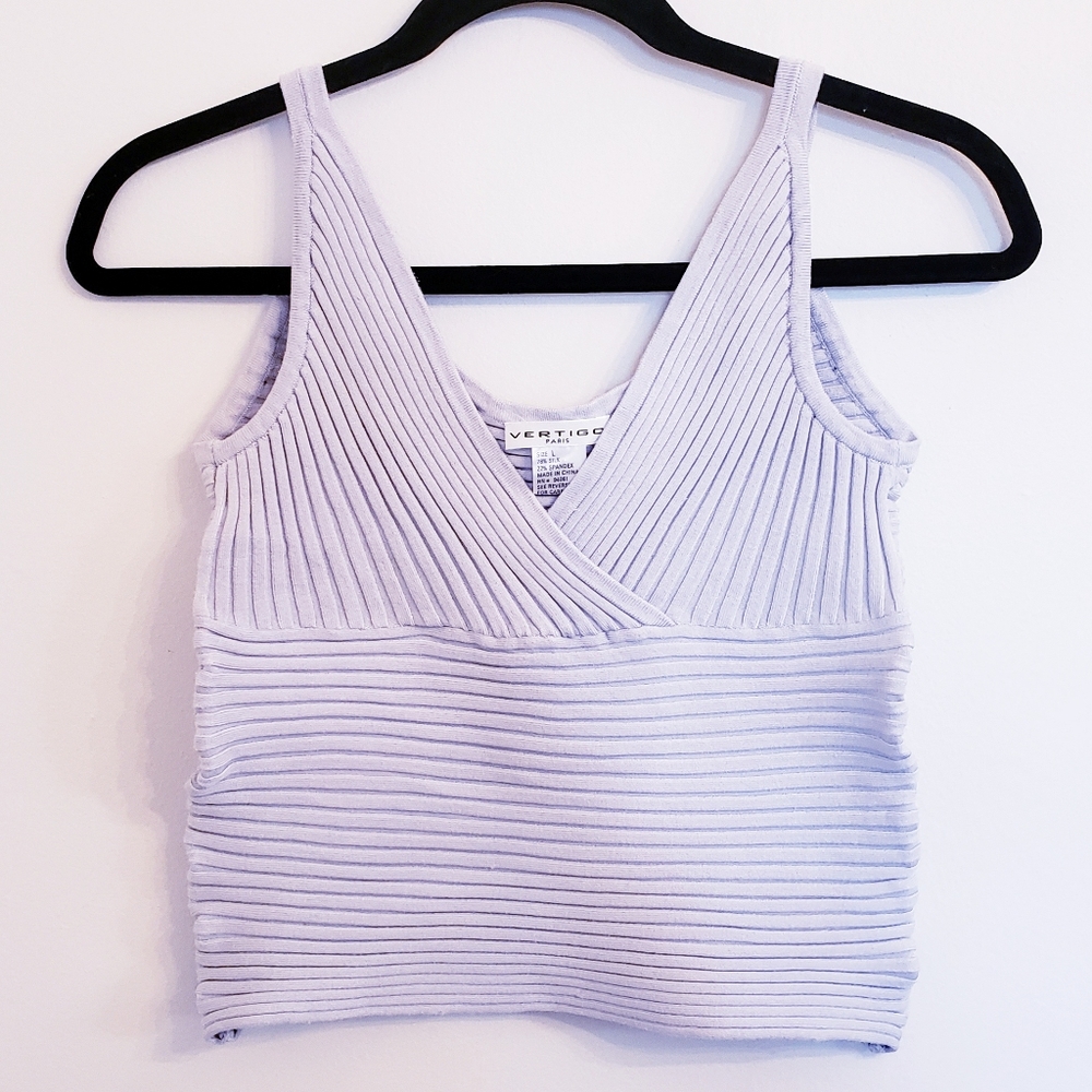 Vertigo Paris v-neck crop top size L